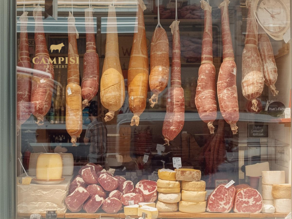  cured meats near me,salumi set, Butcher Sydney, Gourmet Meats, arranged salami bologna ham and prosciutto, Gourmet Meat Recipes 