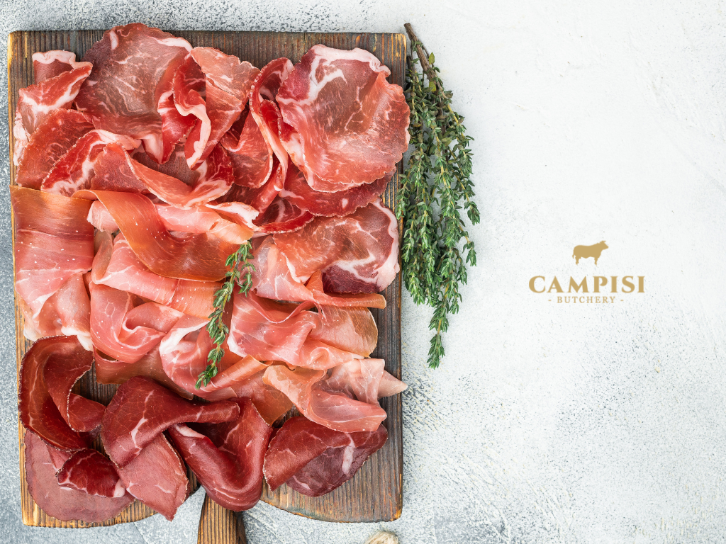italian salumi salumi set, salumi meat, Butcher Sydney, Salumi plate, salumi vs charcuterie, Gourmet Meats, cured meats, types of italian salumi