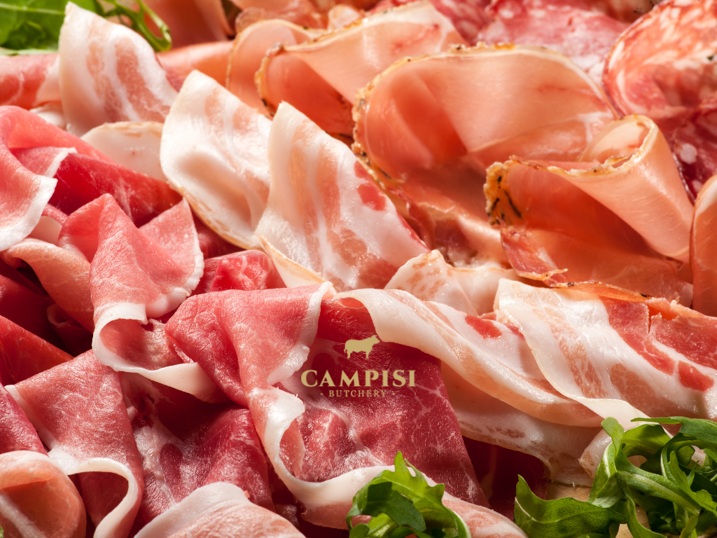 italian salumi types of salumi, types of italian salumi, salumi vs charcuterie, cured meats, salumi meat, salumi plate, salumi set
